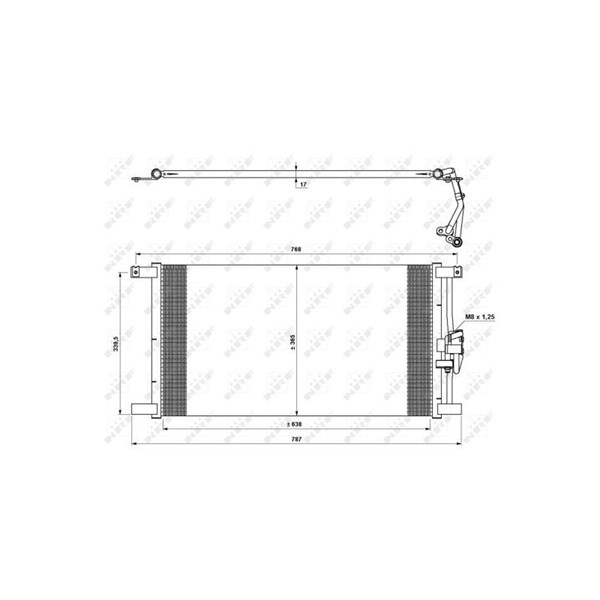 Kondensor, klimatanläggning Nrf 35640 NRF