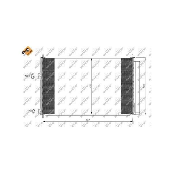 Kondensor, klimatanläggning Nrf 35641 NRF