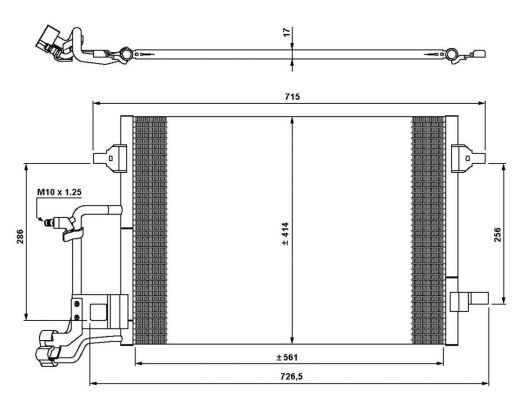 Kondensor, klimatanläggning Nrf 35642 NRF