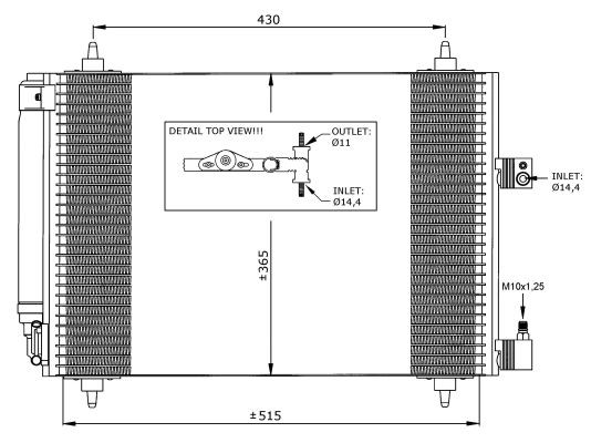 Kondensor, klimatanläggning Nrf 35649 NRF