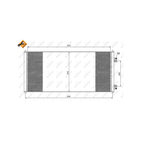 Kondensor, klimatanläggning Nrf 35651 NRF