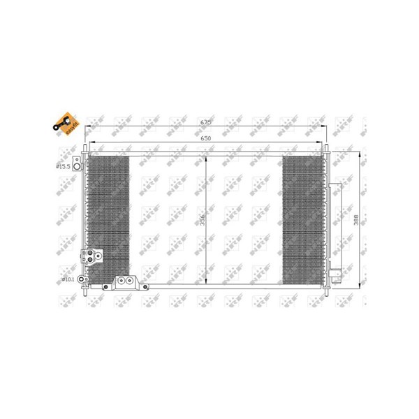 Kondensor, klimatanläggning Nrf 35740 NRF