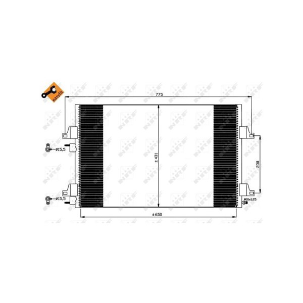 Kondensor, klimatanläggning Nrf 35749 NRF