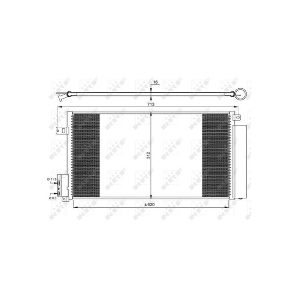 Kondensor, klimatanläggning Nrf 35750 NRF
