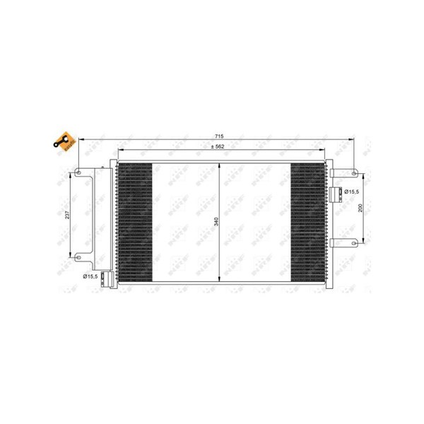 Kondensor, klimatanläggning Nrf 35751 NRF
