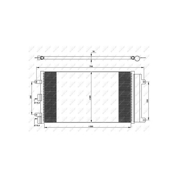 Kondensor, klimatanläggning Nrf 35752 NRF