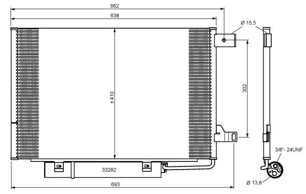 Kondensor, klimatanläggning Nrf 35759 NRF