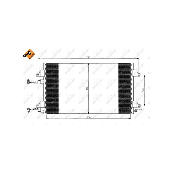 Kondensor, klimatanläggning Nrf 35760 NRF
