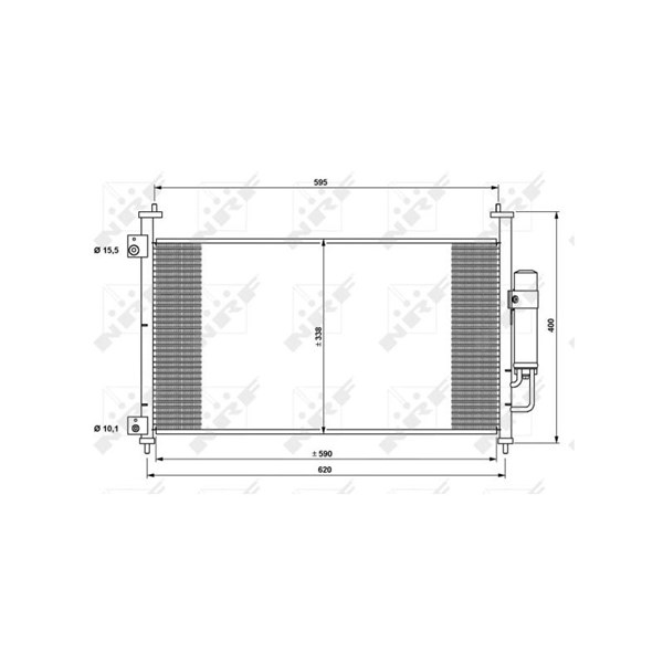 Kondensor, klimatanläggning Nrf 35763 NRF