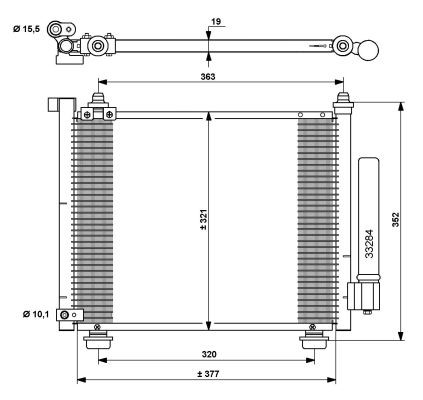 Kondensor, klimatanläggning Nrf 35764 NRF