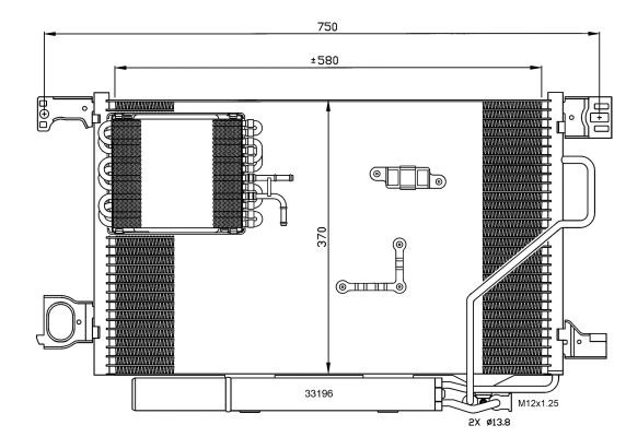 Kondensor, klimatanläggning Nrf 35774 NRF