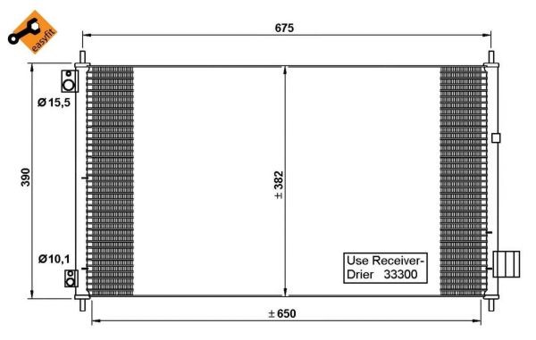 Kondensor, klimatanläggning Nrf 35780 NRF