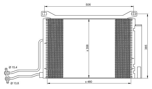 Kondensor, klimatanläggning Nrf 35787 NRF