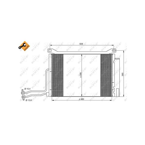 Kondensor, klimatanläggning Nrf 35787 NRF