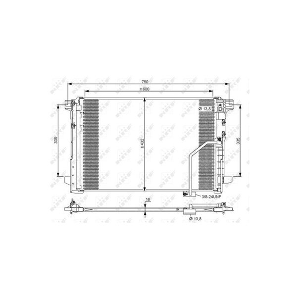 Kondensor, klimatanläggning Nrf 35793 NRF