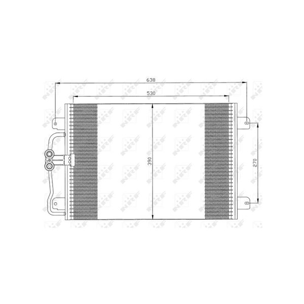 Kondensor, klimatanläggning Nrf 35832 NRF