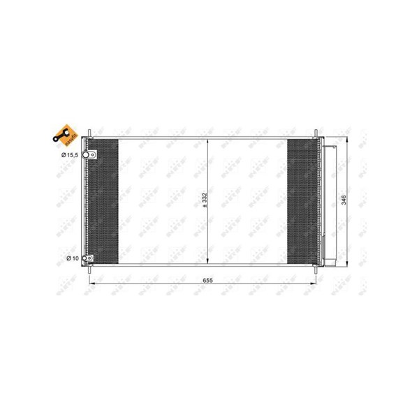 Kondensor, klimatanläggning Nrf 35838 NRF