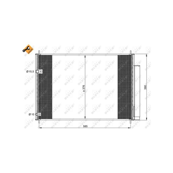Kondensor, klimatanläggning Nrf 35839 NRF