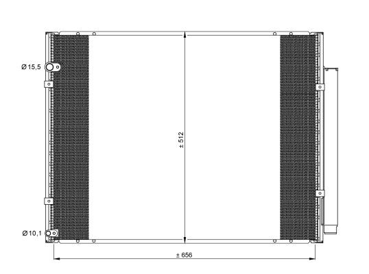 Kondensor, klimatanläggning Nrf 35857 NRF