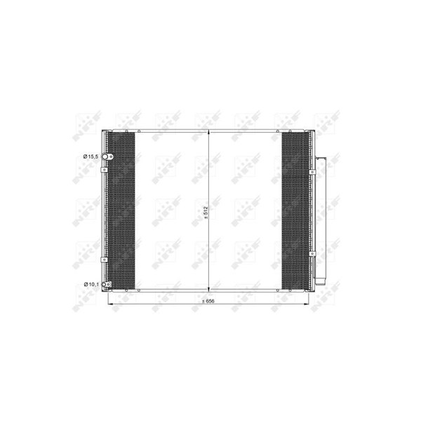 Kondensor, klimatanläggning Nrf 35857 NRF