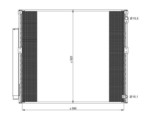 Kondensor, klimatanläggning Nrf 35858 NRF