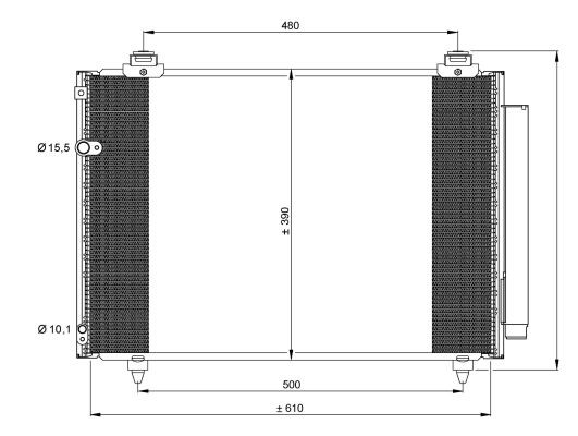 Kondensor, klimatanläggning Nrf 35860 NRF