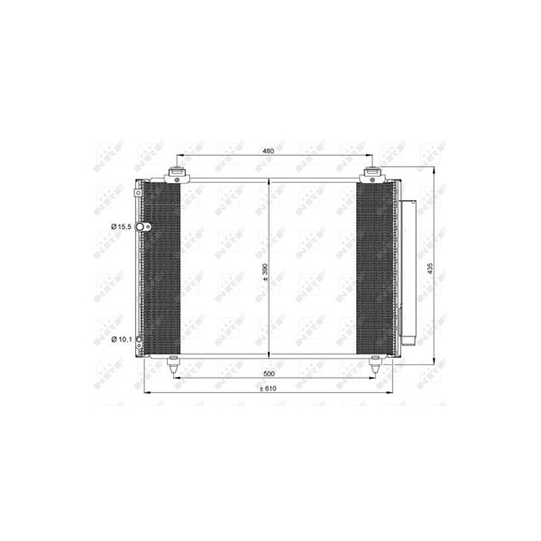 Kondensor, klimatanläggning Nrf 35860 NRF