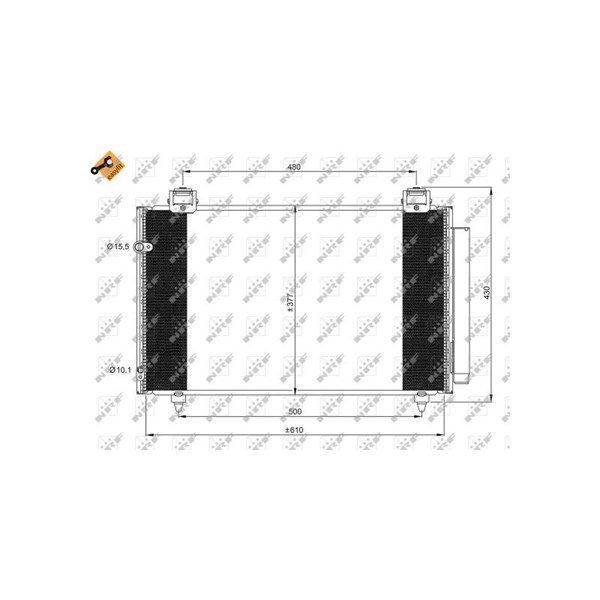 Kondensor, klimatanläggning Nrf 35861 NRF
