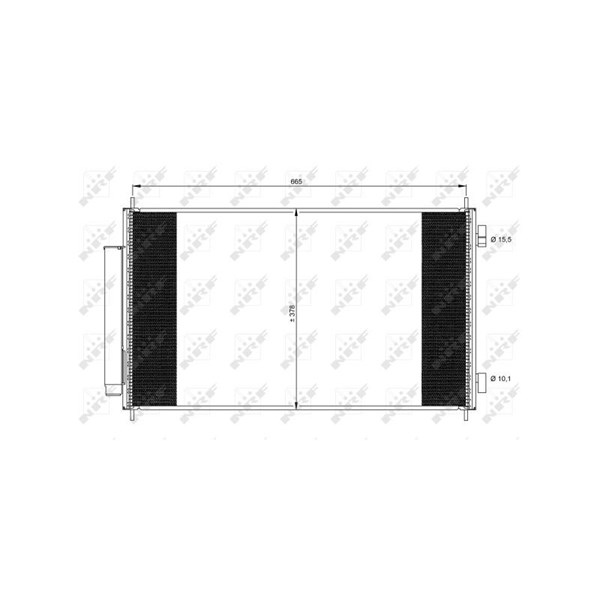 Kondensor, klimatanläggning Nrf 35864 NRF
