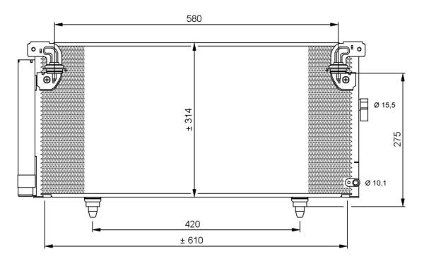 Kondensor, klimatanläggning Nrf 35868 NRF