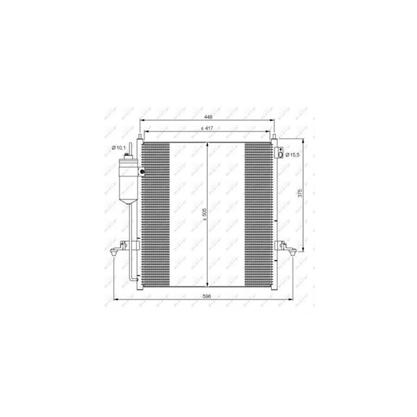 Kondensor, klimatanläggning Nrf 35871 NRF