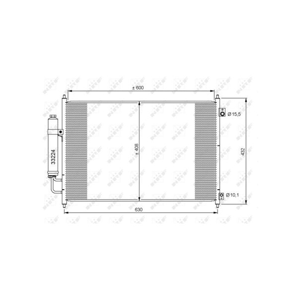Kondensor, klimatanläggning Nrf 35873 NRF