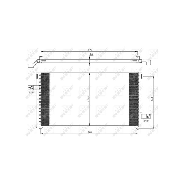 Kondensor, klimatanläggning Nrf 35877 NRF