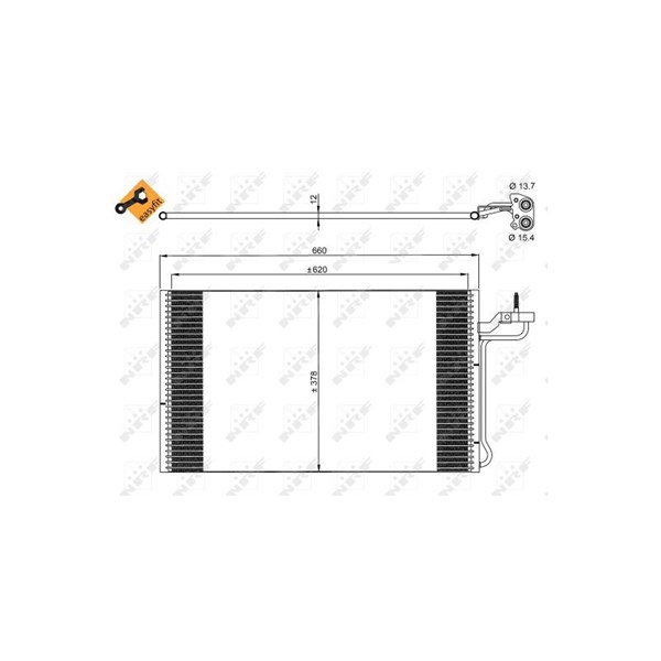 Kondensor, klimatanläggning Nrf 35882 NRF