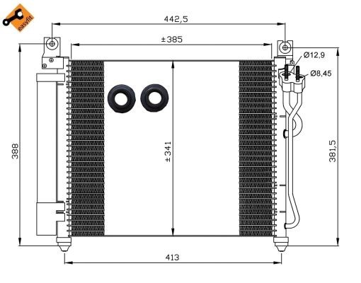 Kondensor, klimatanläggning Nrf 35888 NRF