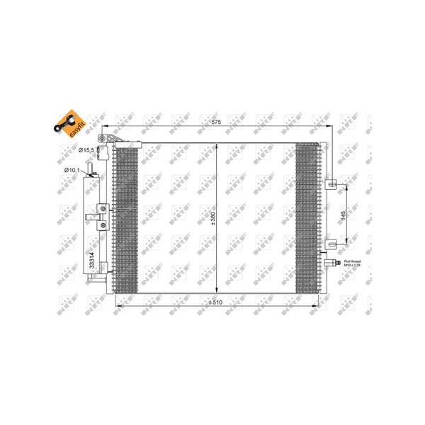 Kondensor, klimatanläggning Nrf 35897 NRF