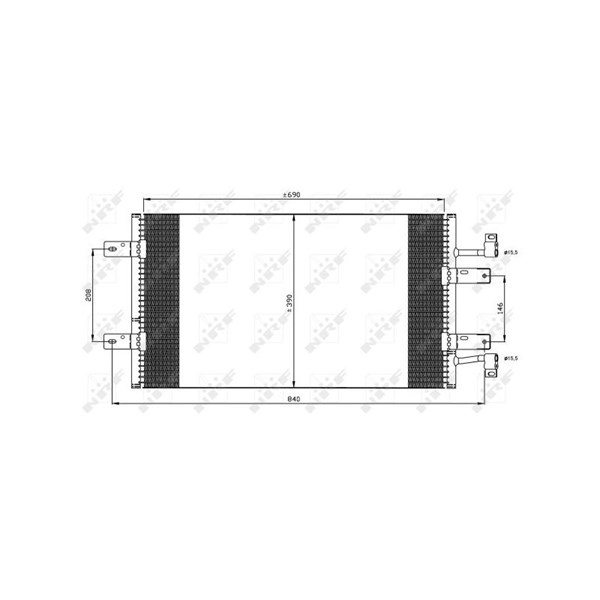 Kondensor, klimatanläggning Nrf 35900 NRF