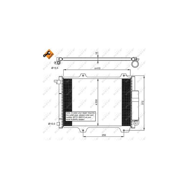 Kondensor, klimatanläggning Nrf 35907 NRF