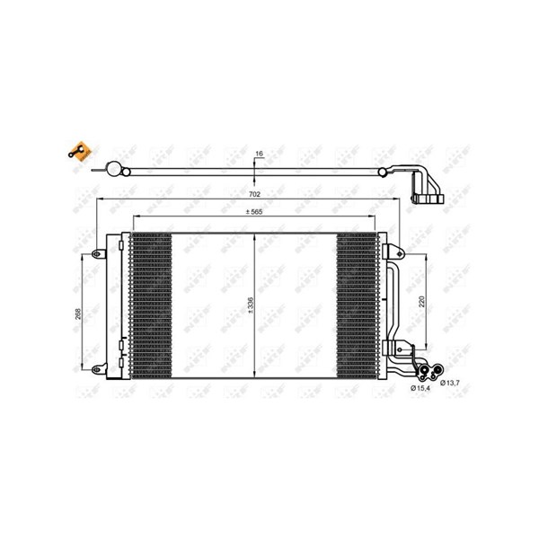 Kondensor, klimatanläggning Nrf 35910 NRF