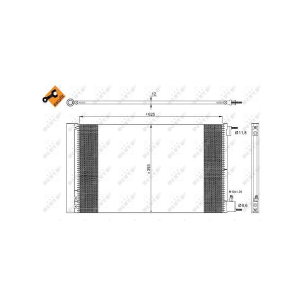 Kondensor, klimatanläggning Nrf 35912 NRF