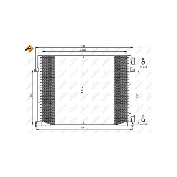 Kondensor, klimatanläggning Nrf 35914 NRF