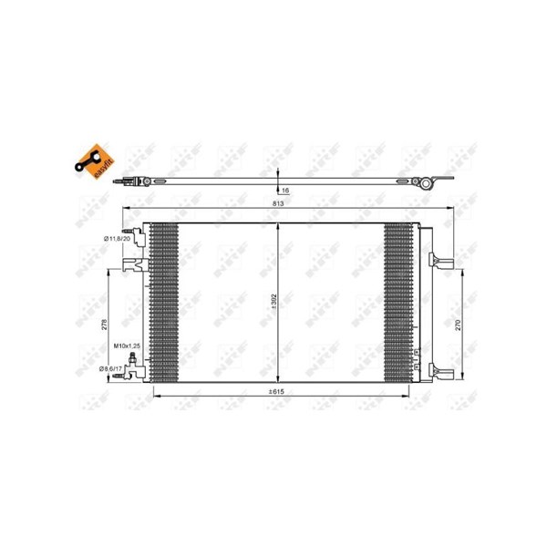 Kondensor, klimatanläggning Nrf 35919 NRF