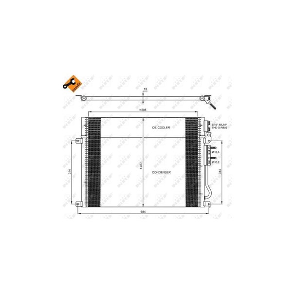 Kondensor, klimatanläggning Nrf 35920 NRF