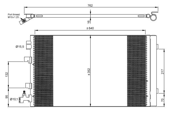 Kondensor, klimatanläggning Nrf 35932 NRF