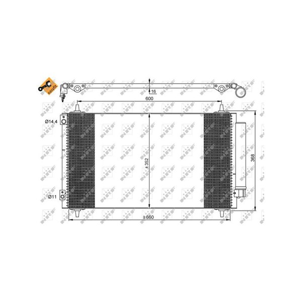 Kondensor, klimatanläggning Nrf 35935 NRF