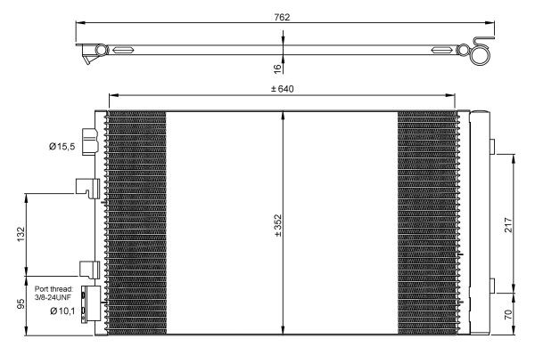 Kondensor, klimatanläggning Nrf 35938 NRF