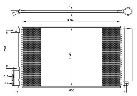Kondensor, klimatanläggning Nrf 35939 NRF