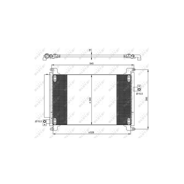 Kondensor, klimatanläggning Nrf 35941 NRF