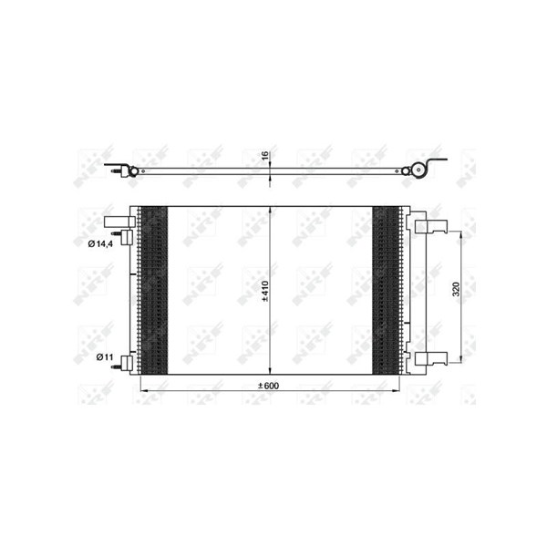 Kondensor, klimatanläggning Nrf 35948 NRF