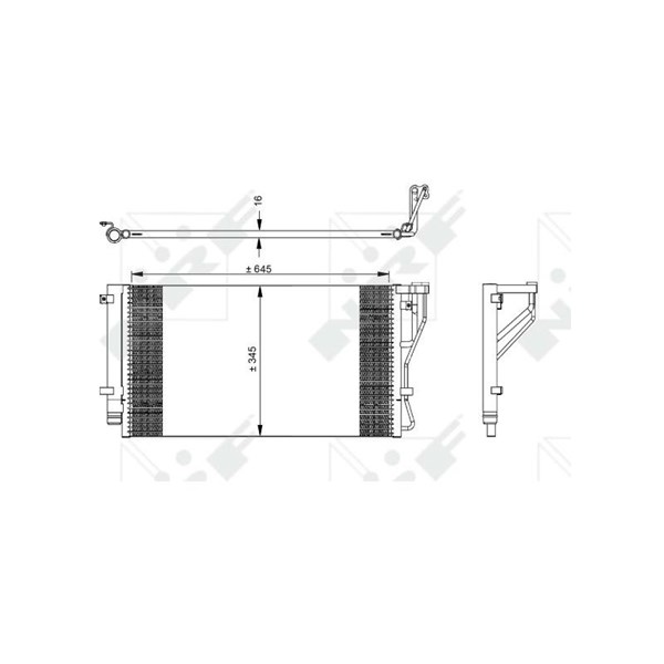Kondensor, klimatanläggning Nrf 35980 NRF
